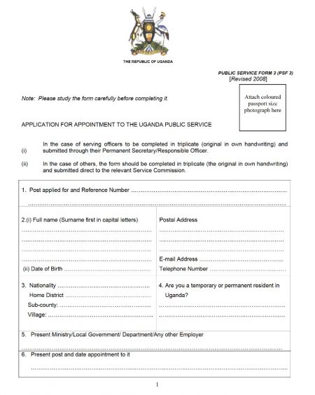 PS FORM 3