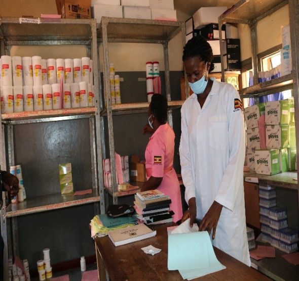 The District drug store at Buvuma HC IV